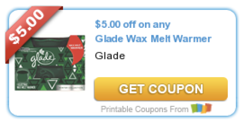 NEW $5/1 Glade Wax Melt Warmer Coupon