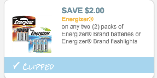 New $2/2 Energizer Coupon + Walgreens Deal