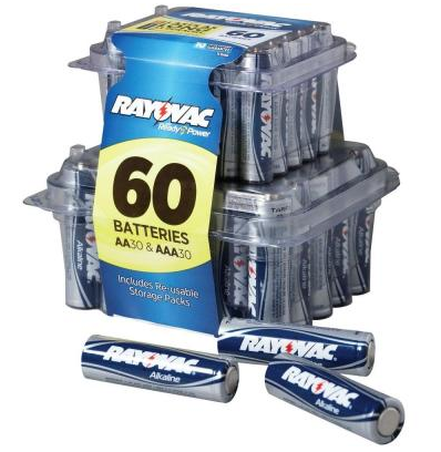 Rayovac AA 30 count + AAA 30 count Battery Pro Pack