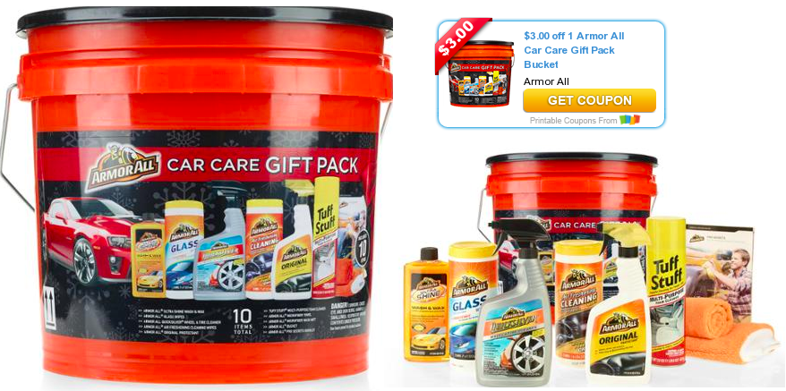 $3/1 Armor All Car Care Gift Pack Bucket Coupon