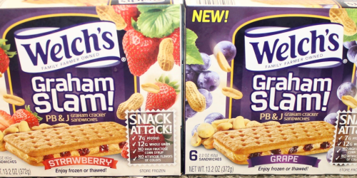 New $1/1 Welch’s Graham Slam! PB&J Graham Cracker Sandwiches Coupon