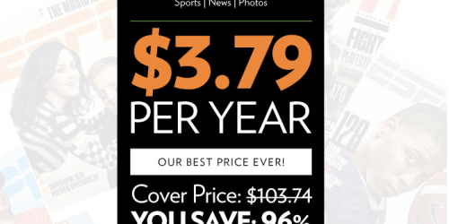 ESPN Magazine Subscription ONLY 15¢ Per Issue