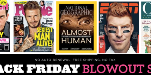 Black Friday Magazine Sale – BIG Savings on People, US Weekly, National Geographic & More