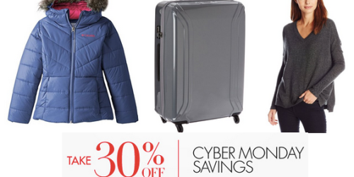 Amazon Cyber Monday: Extra 30% Off Clothing, Boots, Luggage & More