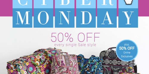Vera Bradley: 50% off Sale Styles + Free Shipping on ANY Order