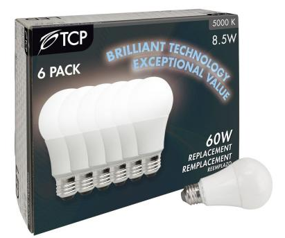 TCP LED lightbulbs 6 packs