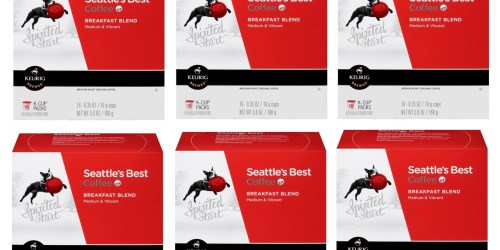 Seattle’s Best Coffee K-Cups 16-Count Only $4.42 Each Shipped (28¢ Per K-Cup!)