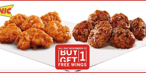 Sonic: Buy 1 Get 1 Free Wings (Tomorrow Only)