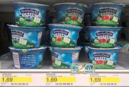 Stonyfield Greek Yogurt at Target