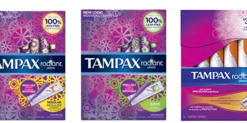 Amazon: Tampax Radiant Tampons 16-Count Only $2.77 Shipped