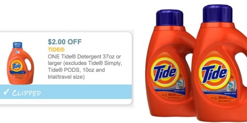 High Value $2/1 Tide Detergent Coupon (Makes for Nice In-Store Deals)