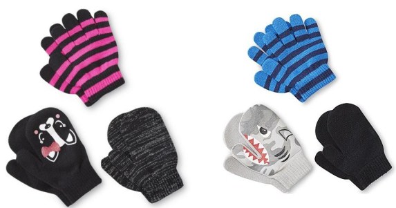 Wonderkids 2-pairs mittens + 1 Glove