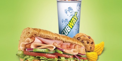 Subway: FREE 6″ Sub with Drink Purchase Coupon (Sign Up for Text Offers)