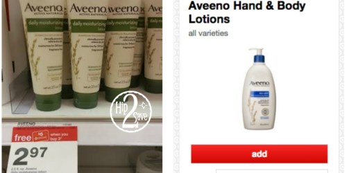Target: Aveeno Lotion Only 86¢ (After Gift Card) – NO Coupons Needed