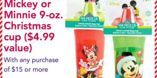 BabiesRUs: Free Disney Mickey or Minnie Christmas Cup w/ $15 Purchase Coupon + More