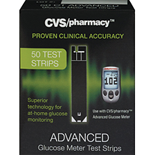 CVS Advanced Glucose Meter Test Strips 50 ct. CVS