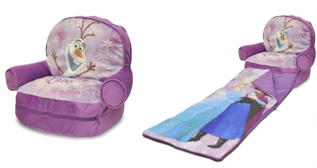 Disney Frozen Bean Bag chair with Bonus Slumber bag