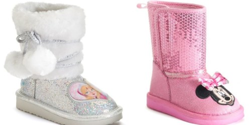 Kohl’s Cardholders: Girls’ Disney Glitter Boots Only $13.99 Shipped (Reg. $49.99)