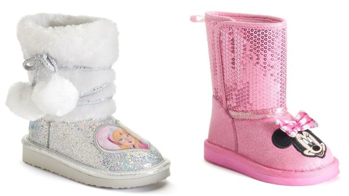 Disney's Girls' Glitter Boots
