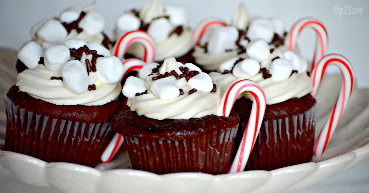 Hot Cocoa Decorated Cupcakes