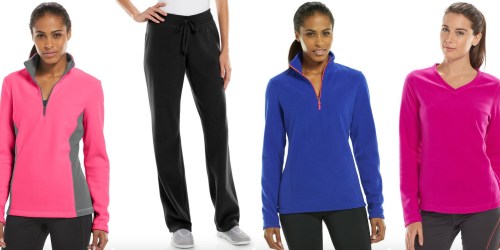Kohl’s: 4 Women’s Microfleece Tops & Pants Only $6.39 Each Shipped (Reg. Up to $24)