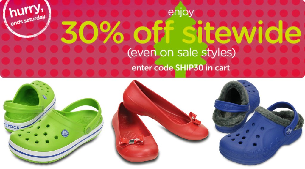 Crocs: Extra 30% Off Sitewide (No Exclusions)