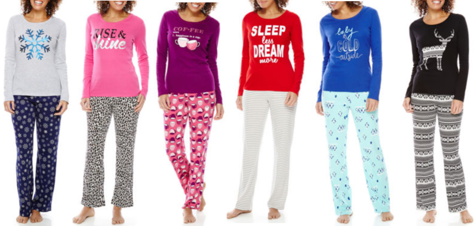 JCPenney 10 Off 25 Purchase = 2 Women's Pajama Sets Only 8.99 Each