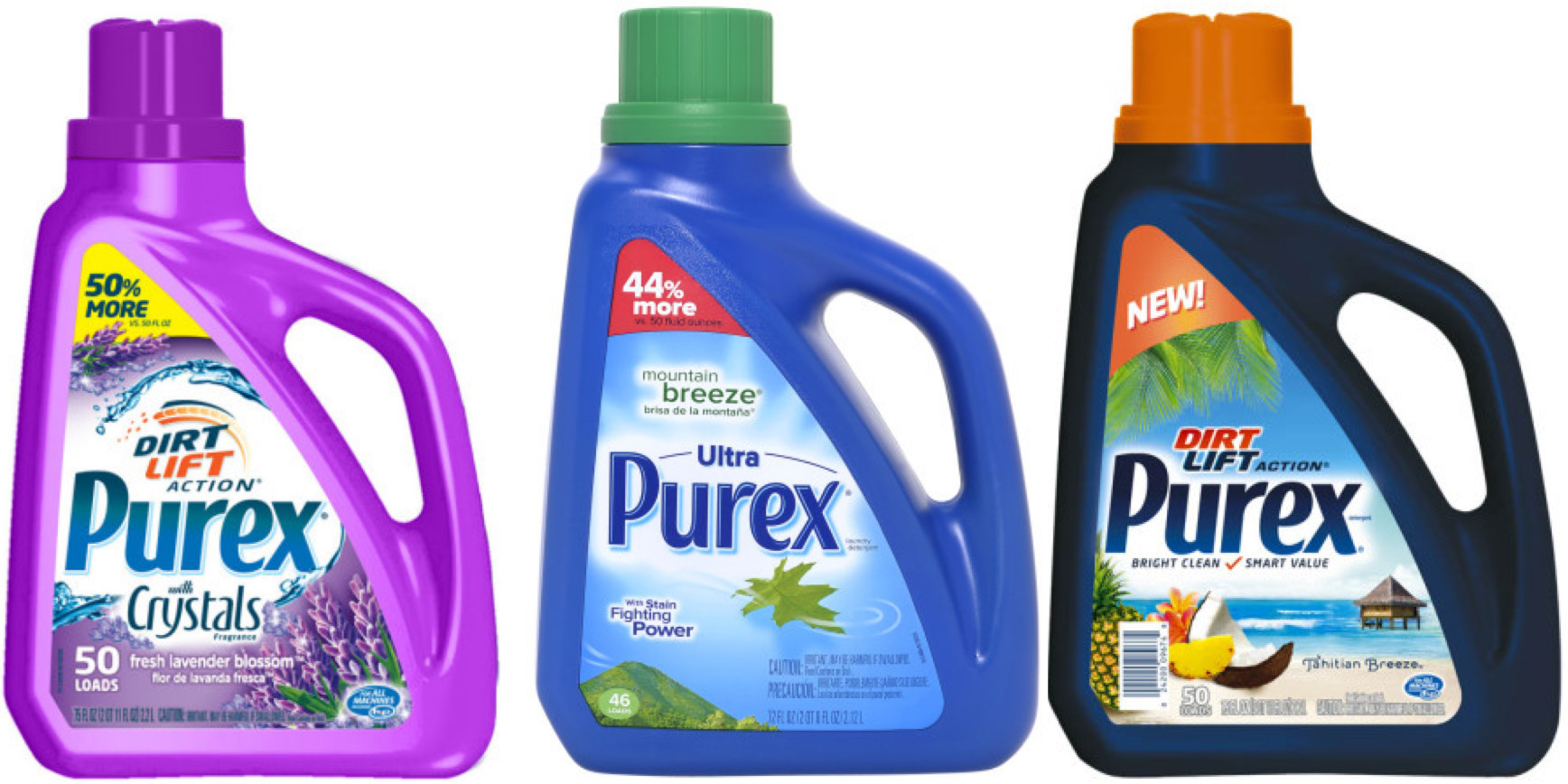 Dollar General Purex Liquid Laundry Detergent 50Load Bottles ONLY 2.