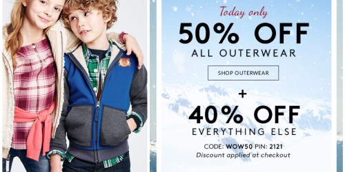 Lands’ End: Extra 50% Off Outerwear TODAY = $5.49 Kid’s Fleece, $9.49 Sherpa Hoodies + More