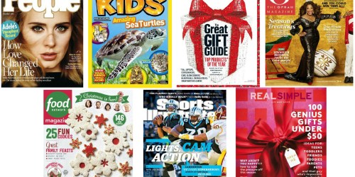 Rarely Discounted Magazine Sale: People, Consumer Reports, O the Oprah Magazine…