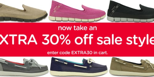 Crocs: 30% Off Sale Styles = Women’s Skimmers or Boat Shoes Only $24.49 (Reg. Up to $79.99)