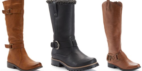 Kohl’s: $10 off $50 Shoes, Boots & Accessories (Today Only) = Women’s Boots $16.66 Shipped