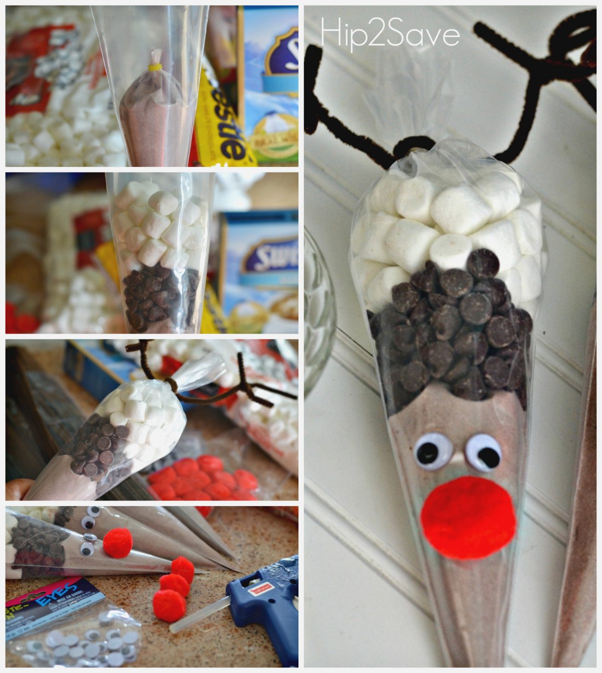 How to Make Reindeer Hot Cocoa Cones Hip2Save.com