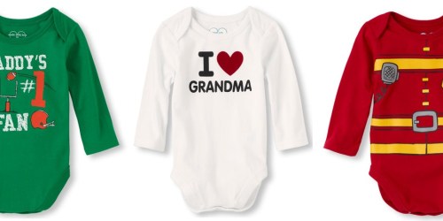 The Children’s Place: Long Sleeve Bodysuits $4.75 + Christmas Delivery w/ $40 Order