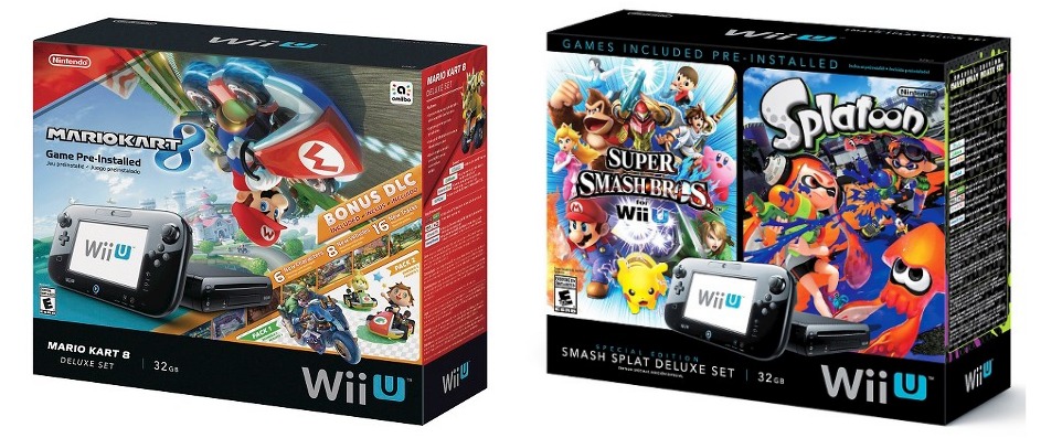 Console Nintendo Wii U 32 Go Pack Mario Kart 8 et Splatoon