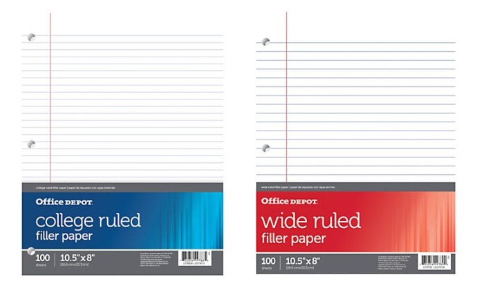 OfficeDepotOfficeMax Filler Paper Packs