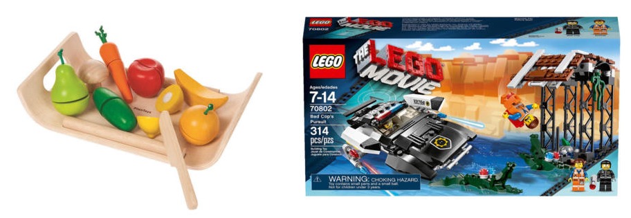 Plan Toys and LEGO Set