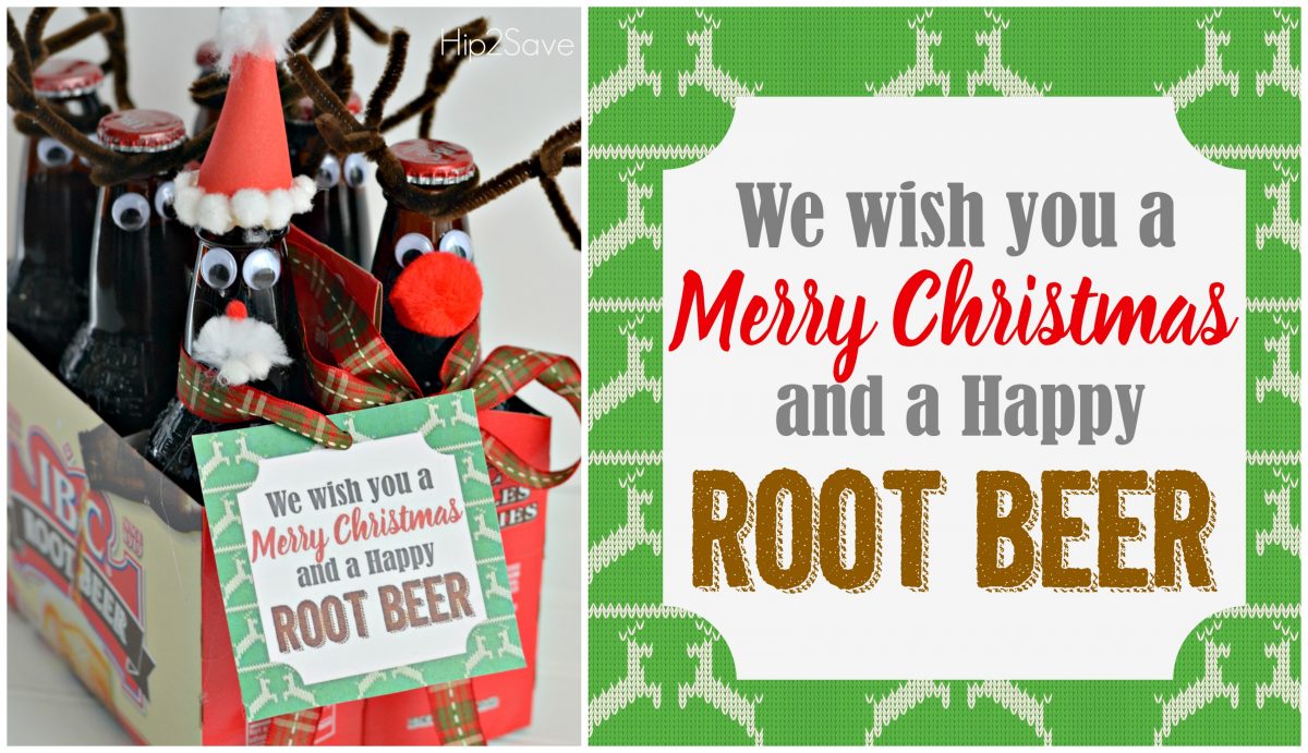 Root Beer Gift Idea with Free Printable Gift Tags