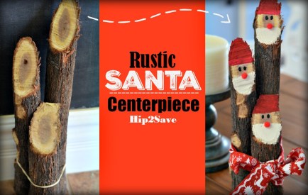 Rustic Santa Centerpiece
