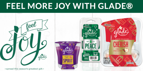 New Glade Coupons = Glade Jar Candles Only $1.29 Each at Target + More