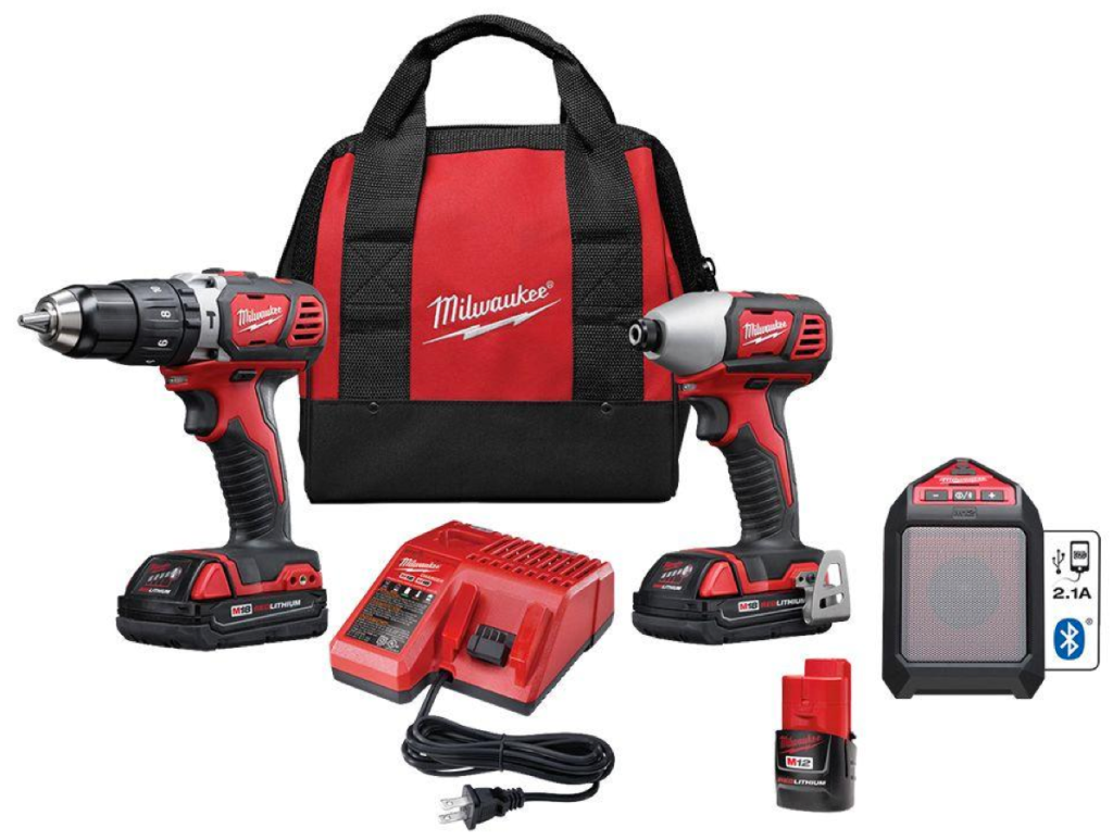 Home Depot: Milwaukee Cordless Combo Kit w/ Speaker $194 Shipped (Reg ...