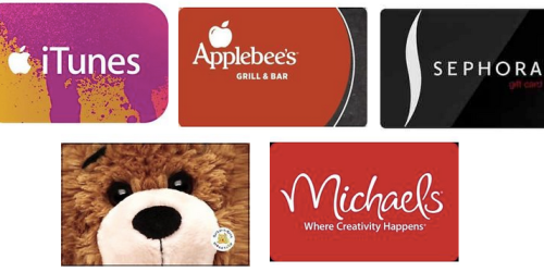 eBay: BIG Savings on Gift Cards (Including Applebee’s Build-A-Bear, iTunes & More)