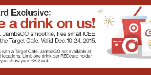 Target REDcard Holders: FREE JambaGo Smoothie, Icee or Soda (12/10 – 12/24)