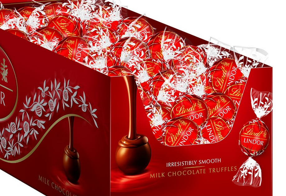 Amazon LARGE 60Count Box of Lindt LINDOR Milk Chocolate Truffles Only