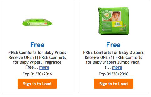 Kroger Affiliates Hot Free Comforts For Baby Formula Diapers