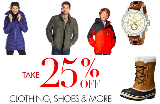 25% Off Clothing, Shoes & More