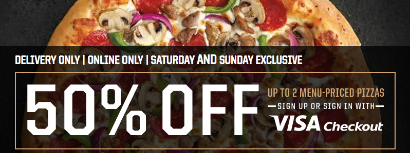 Pizza Hut 50% Savings