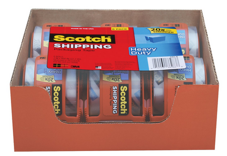 Amazon: Scotch Heavy Duty Shipping Tape w/ Dispensers
