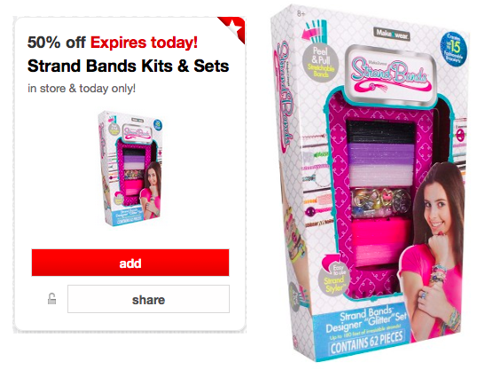 Target Cartwheel 50% off Strand Bands Kits & Sets