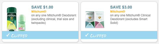 Mitchum Deodorant coupons